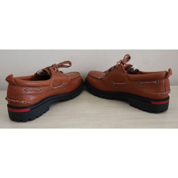 Sperry Top Sider STS24932 Men's Sz 9 Tan Unlined Lug 3-Eye Boat Shoes - Picture 5 of 16